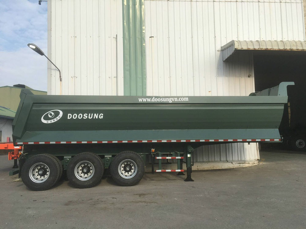 Sơ Mi Rơ Mooc Ben Doosung – Tải tự đổ 3 chân Doosung