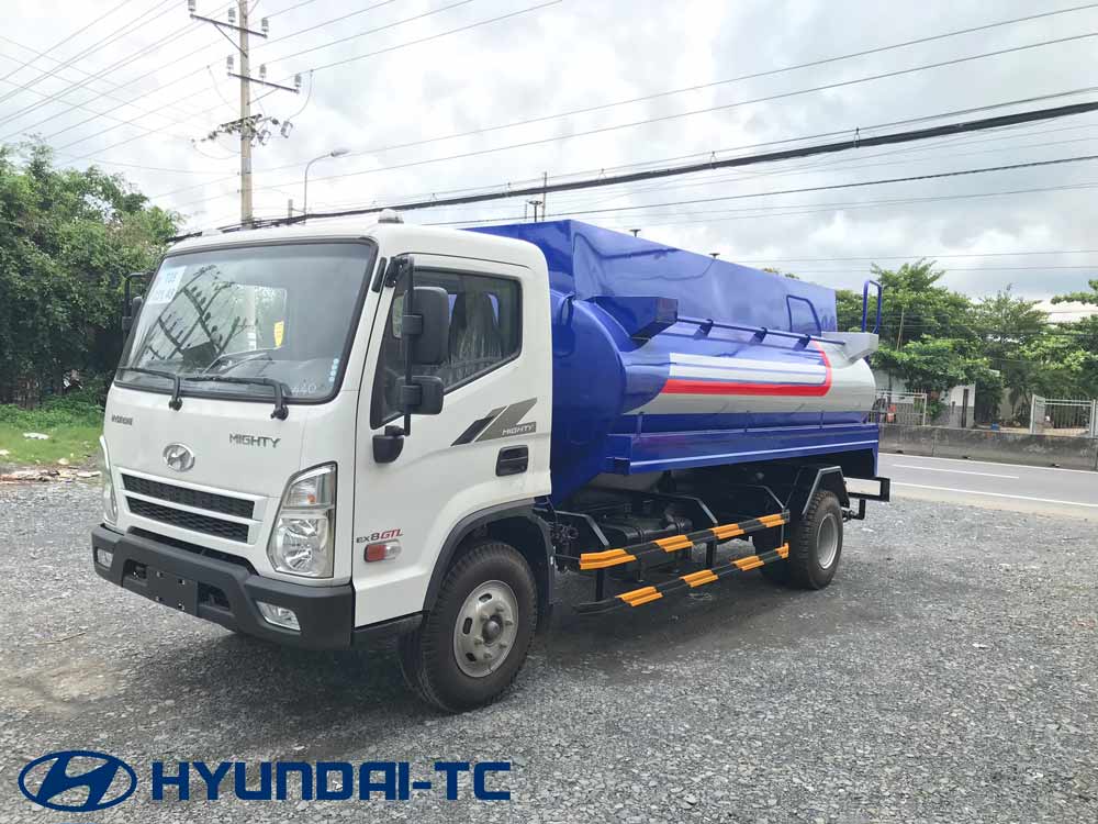 Xe bồn Xitec chở xăng dầu 9 khối Hyundai Ex8 GTL