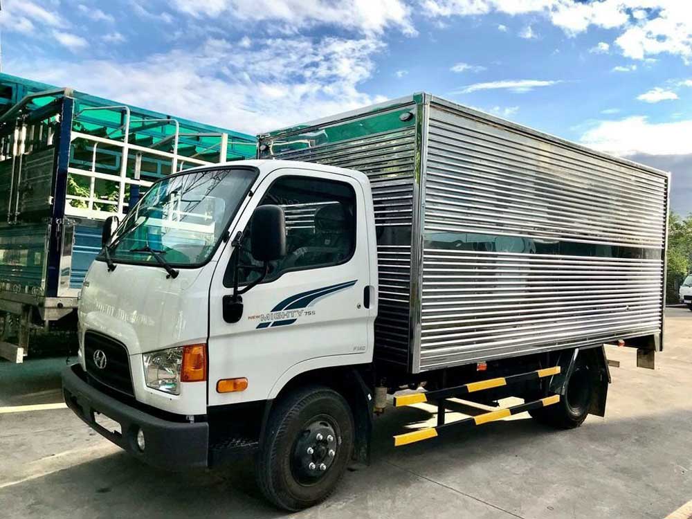 Giá xe tải Hyundai Mighty 75S các loại thùng lửng, bạt, kín