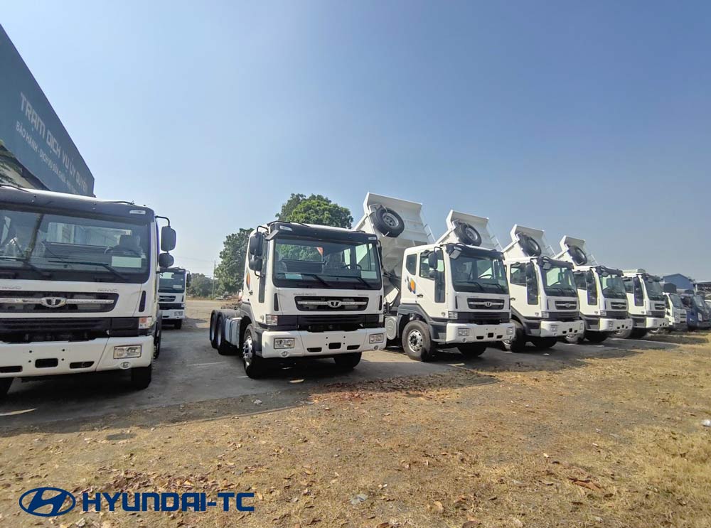 Giá xe ben 3 chân Daewoo Novus CL4DF thùng 10 khối