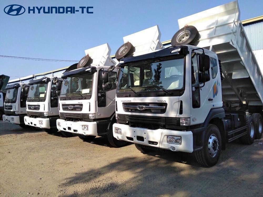 Giá xe ben 3 chân Daewoo Novus CL4DF thùng 10 khối